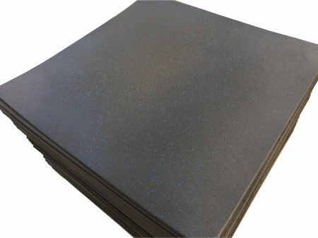 6x Commercial Rubber Gym Flooring Blue Fleck - 15mm (1m x 1m) | IN STOCK Cheap