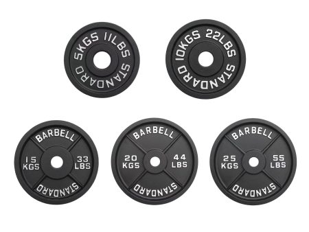 VULCAN Machined Olympic Iron Plates (150KG SET) | IN STOCK Online