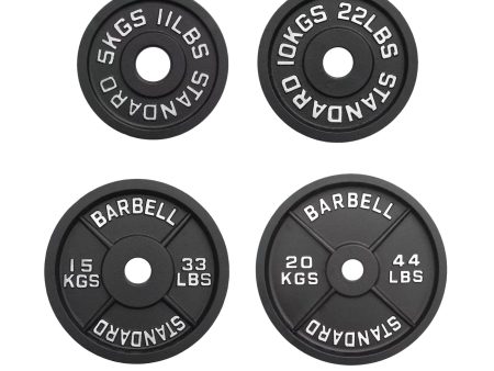 VULCAN Machined Olympic Iron Plates (100KG SET) | IN STOCK Online