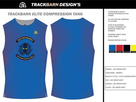 Kraken-- Mens Track Compression Tank Online now