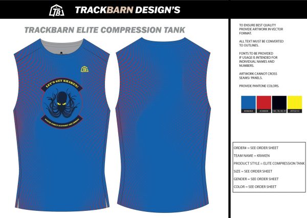 Kraken-- Mens Track Compression Tank Online now