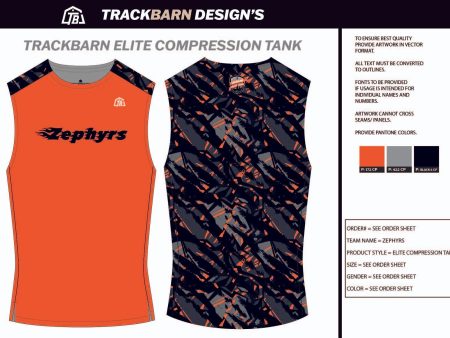 Zephyrs-T-C Mens Track Compression Tank Hot on Sale