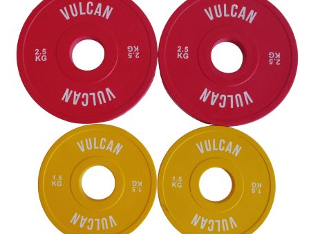 VULCAN Colour Fractional Plates Pack (2x 1.25kg & 2x 2.5kg) | IN STOCK Hot on Sale