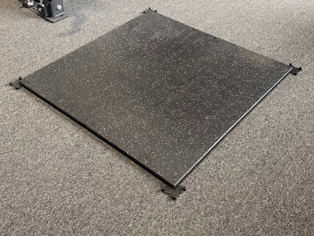 Commercial Interlocking Rubber Gym Flooring Grey Fleck - 20mm Gym Mats (1m x 1m) | IN STOCK Sale