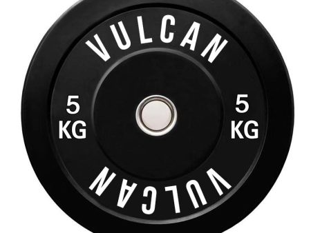 VULCAN Olympic Black Bumper Plates | IN STOCK Supply