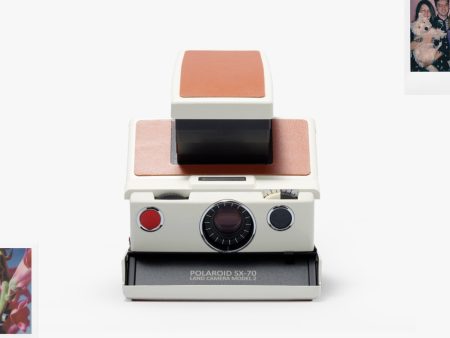 Vintage Polaroid SX-70 Instant Film Camera Model 2 White body - New Brown leather - Fully reskinned Sale