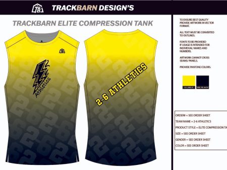 2-6-Athletics- Mens Track Compression Tank Hot on Sale